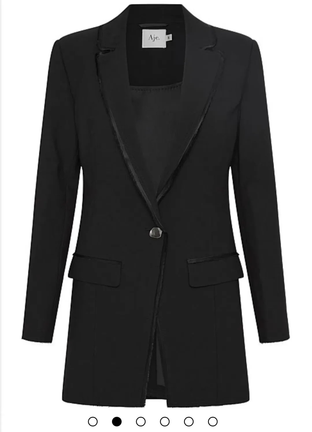 Aje Universal Cutout Blazer Black for rent on The Volte - main image