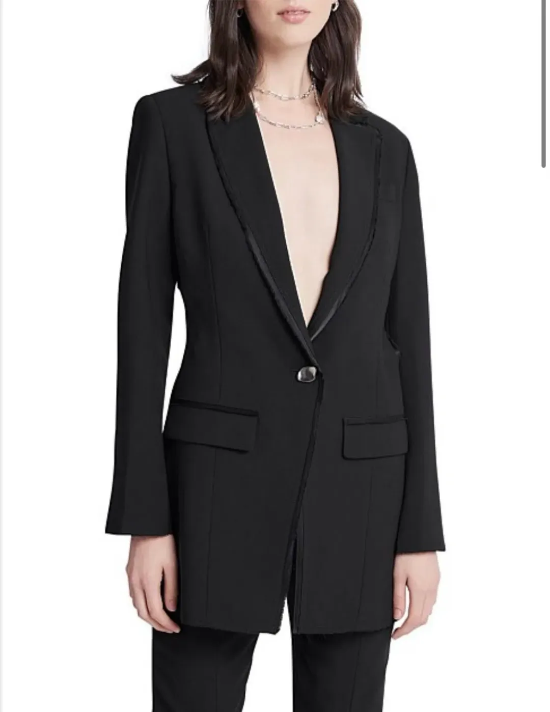 Aje Universal Cutout Blazer Black for rent on The Volte - main image