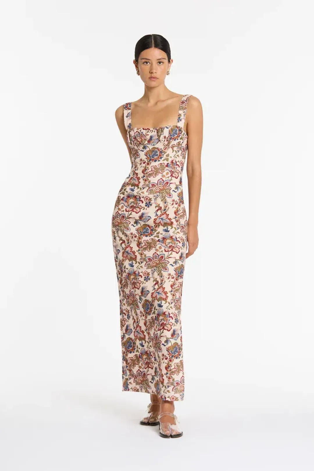 Sir The Label Bettina Midi Dress Wiltshire Floral Size 2/ Au10 for rent on The Volte - main image