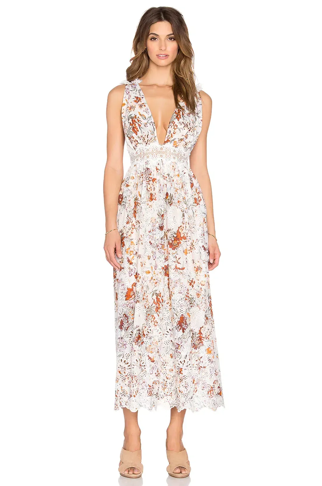 Zimmermann Alchemy Flutter Back Dress Print Size 6 for rent on The Volte - main image