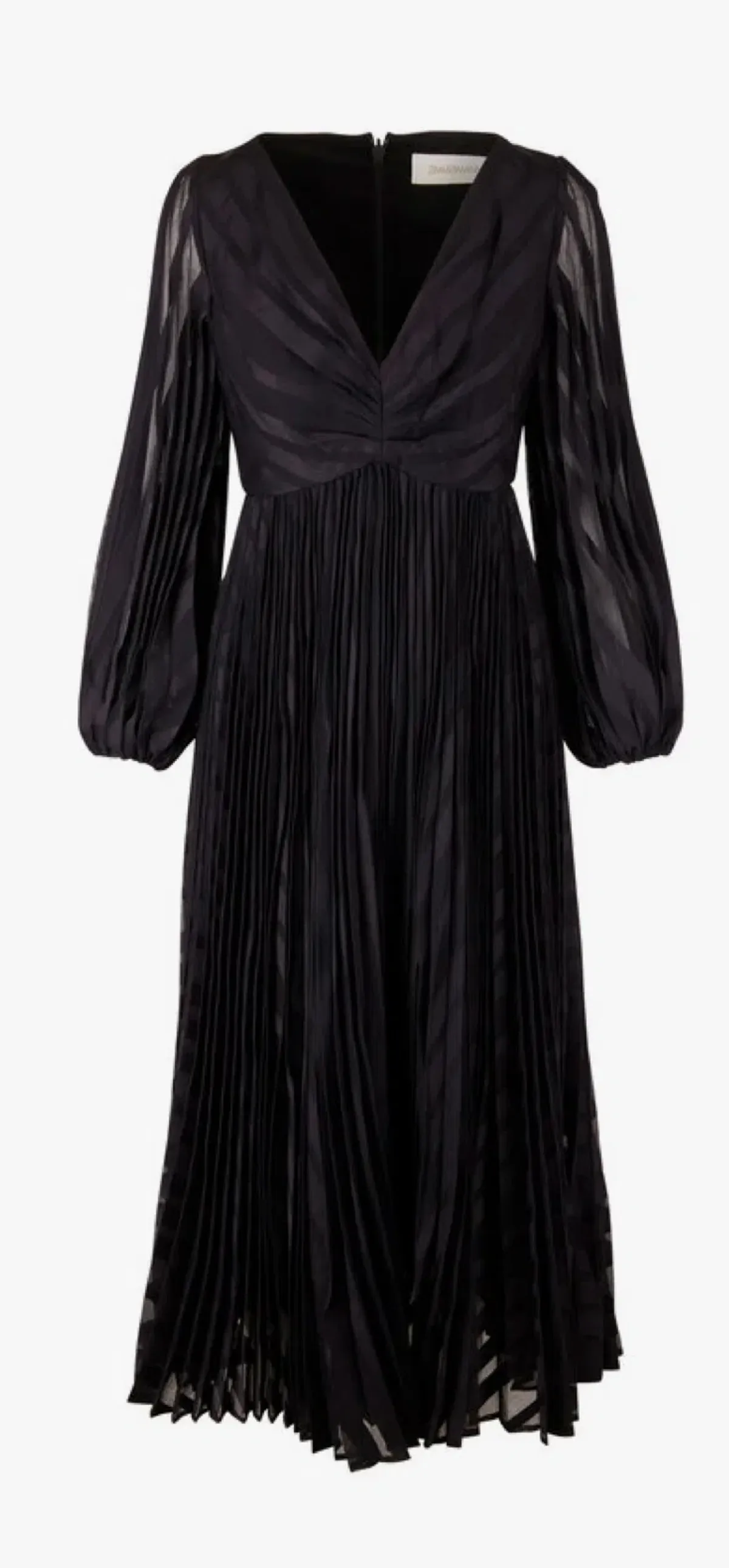 Zimmermann Burnout Sunray Midi Dress Black Size 4 / AU 16 - Image 3