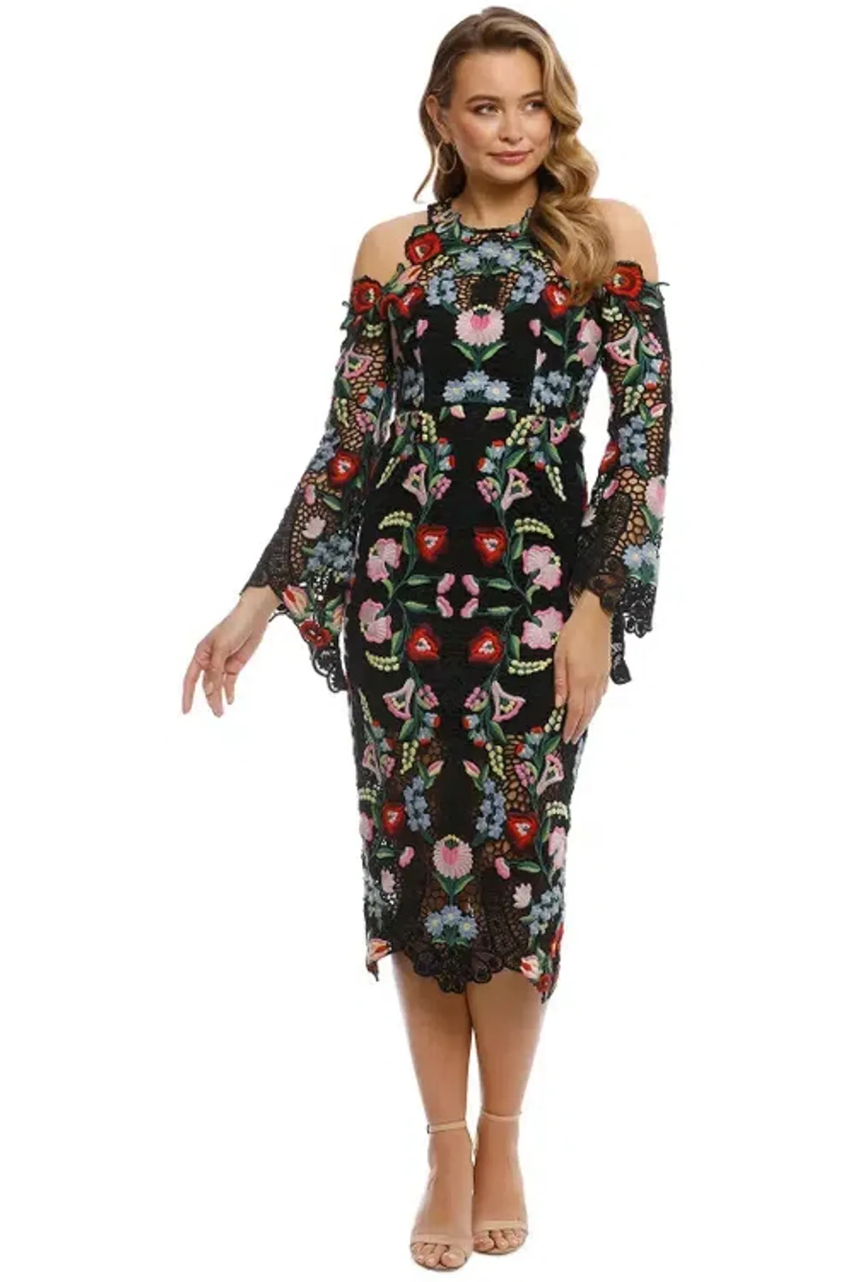 Thurley Mexican Carnival Dress Black Size AU 6 - Image 1