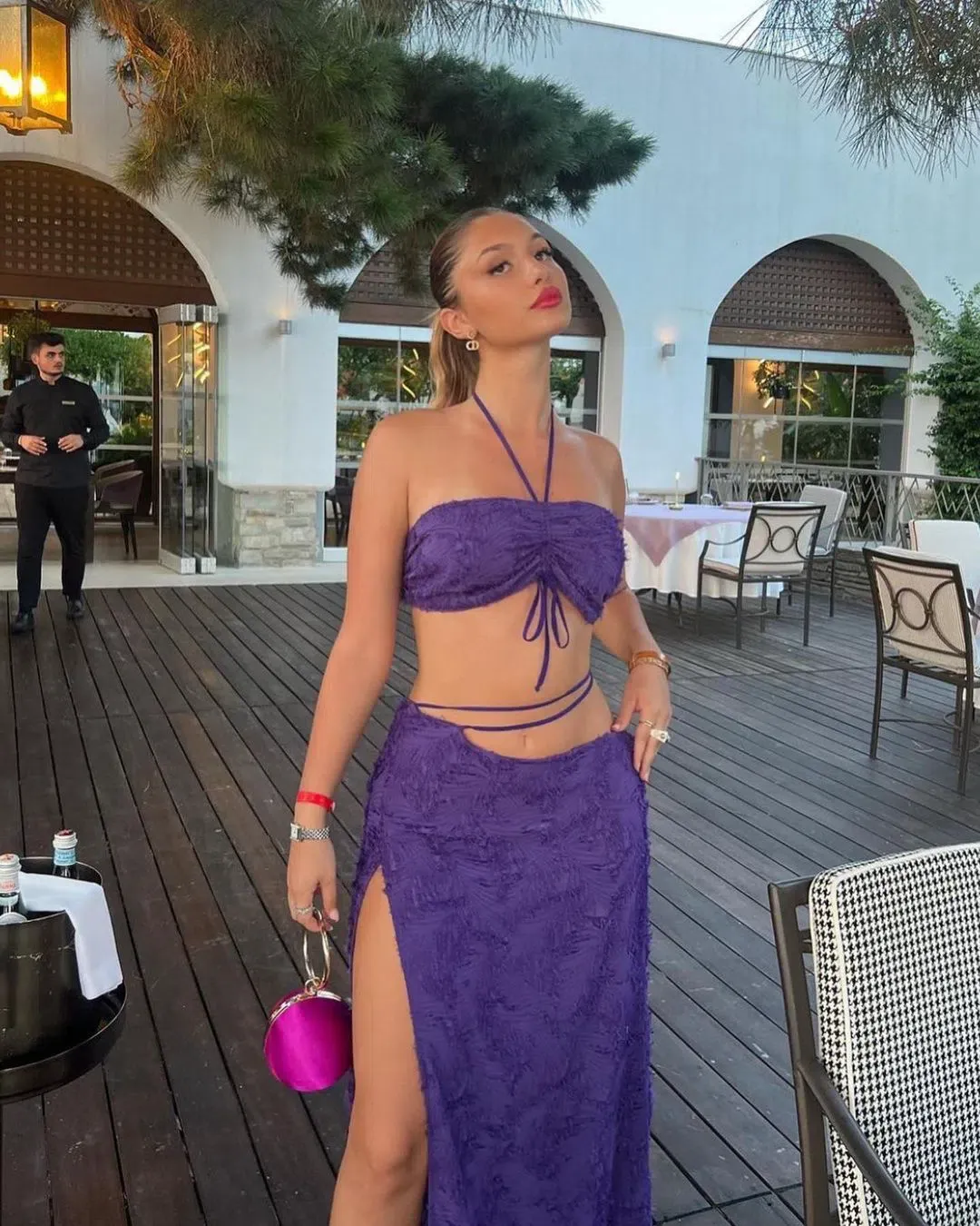 Arcina Ori Issi Set Purple Size S / AU 8 for rent on The Volte - main image