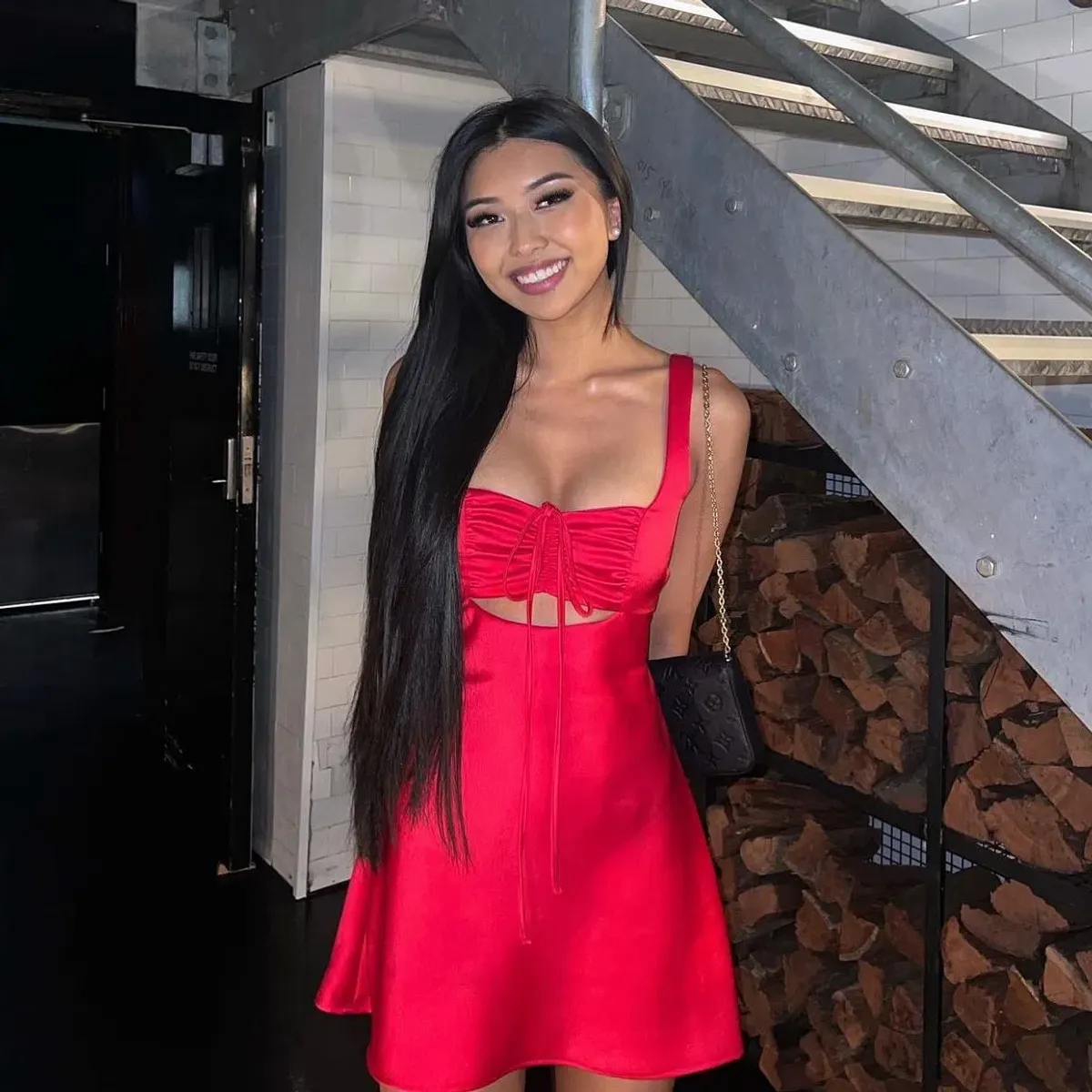 Arcina Ori Valentina Mini Dress Red Size S / AU 8 - Image 2