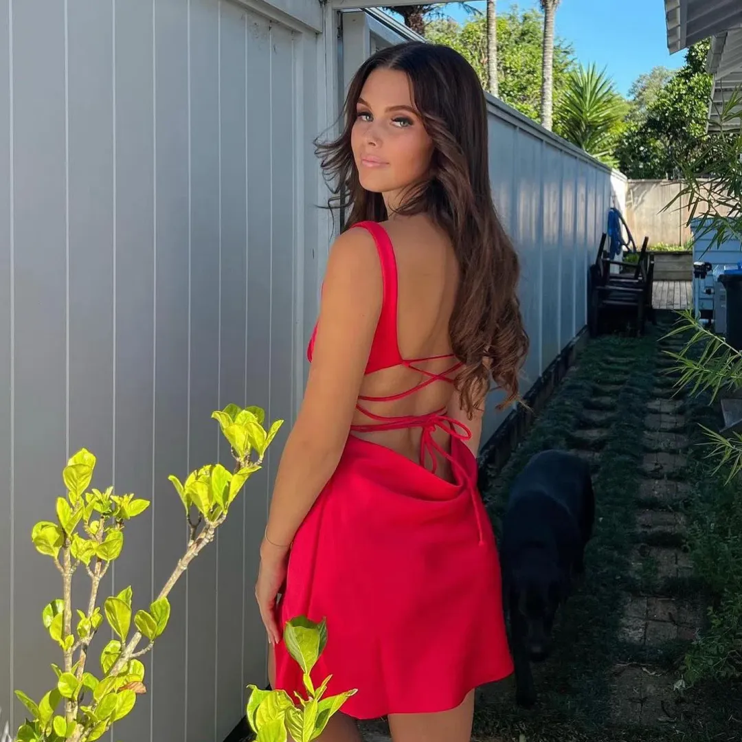 Arcina Ori Valentina Mini Dress Red Size S / AU 8 for rent on The Volte - main image