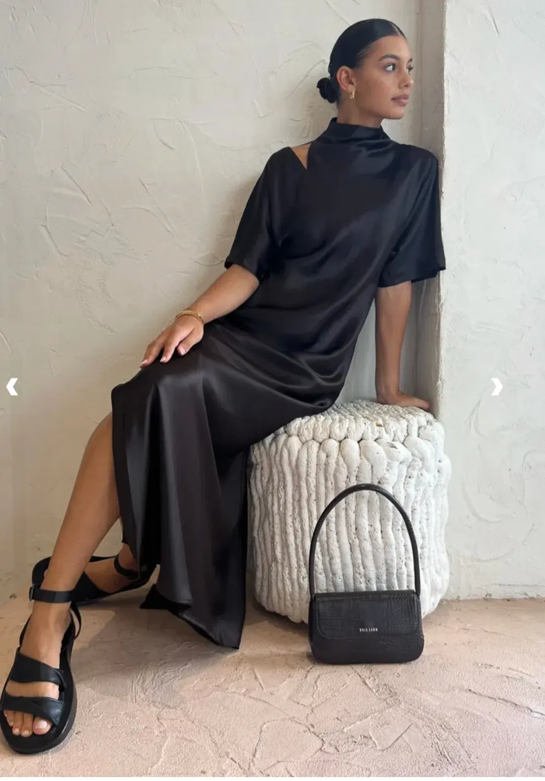 CAMILLA AND MARC Sorrell Maxi Evening Dress in Chocolate Brown Size 8 for rent on The Volte - main image