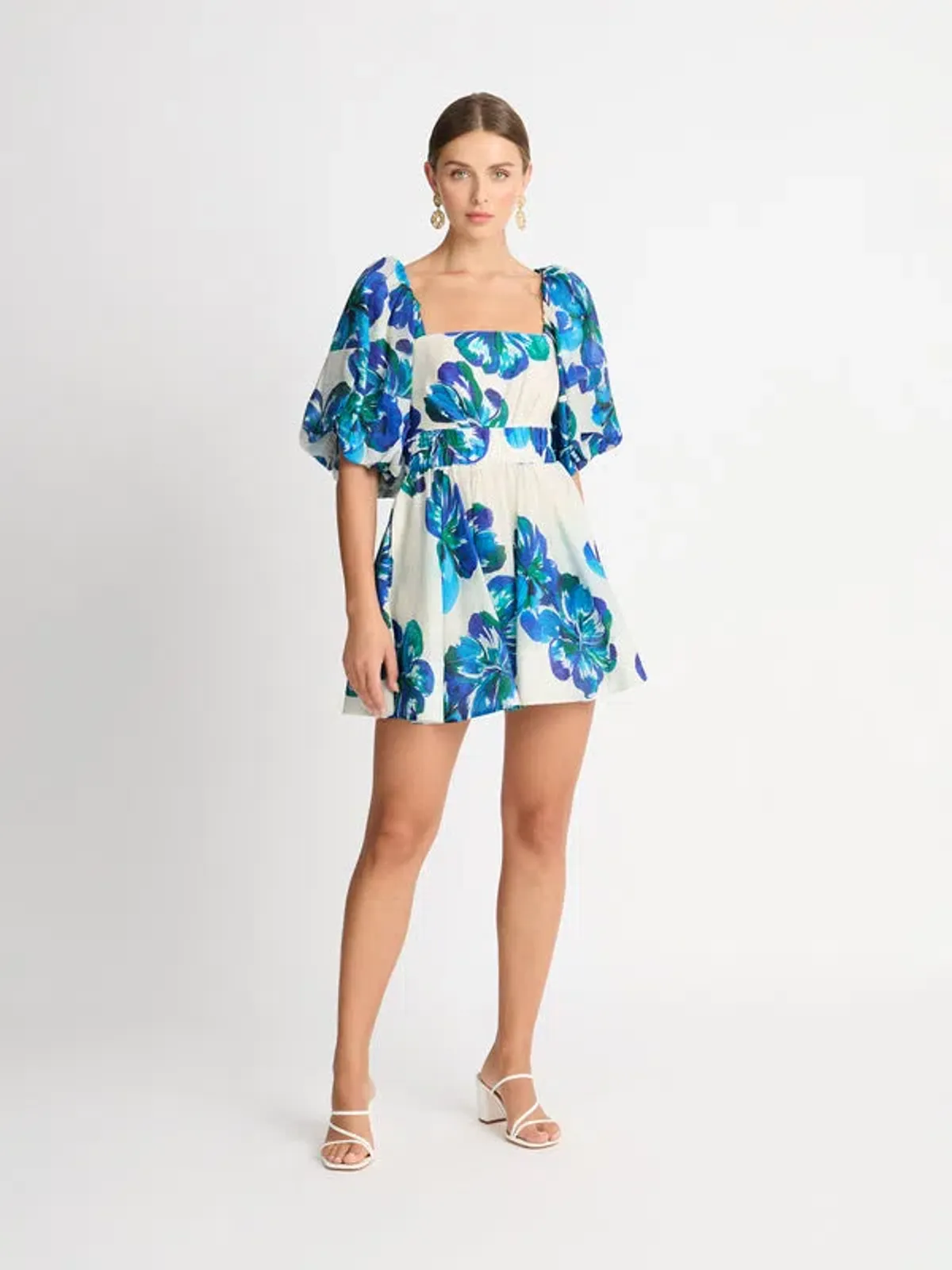 Sheike Hibiscus Mini Dress Floral Size 16 - Image 1