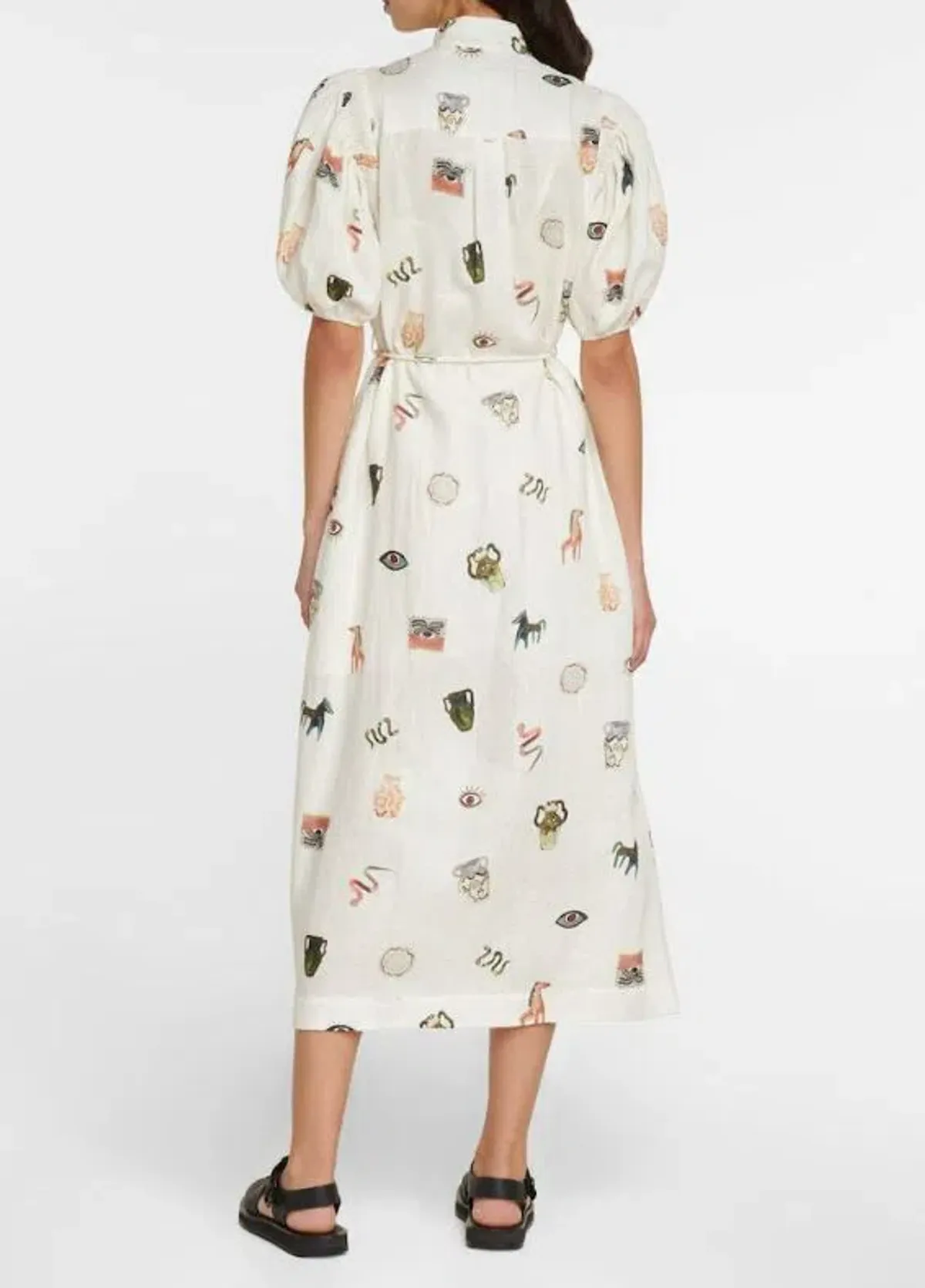 Alemais Hera Midi Dress in Ivory Size 12 - Image 2