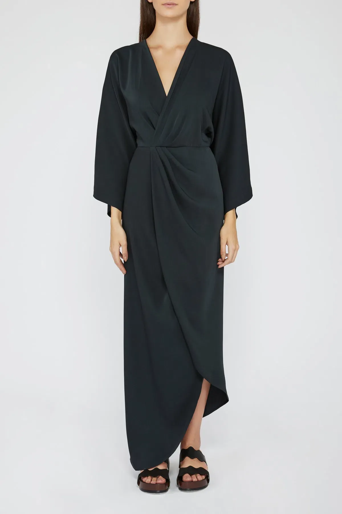 Acler Baker Dress Licorice Size 10 - Image 1