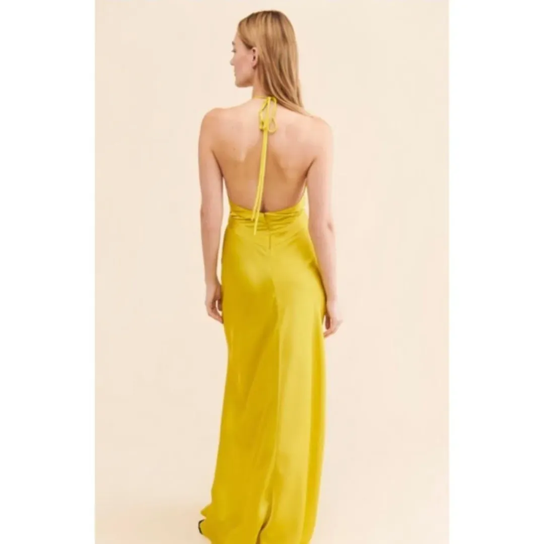 Ronny Kobo Wonder Dress Chartruse Size 8 for rent on The Volte - main image