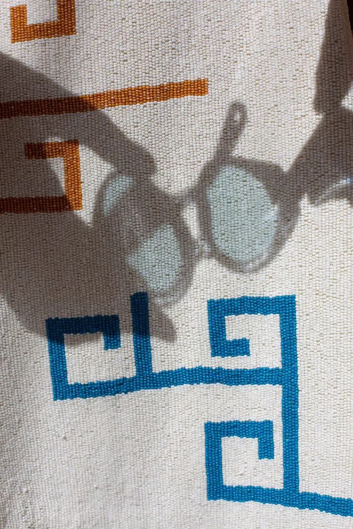 Lucy Folk Eos Beaded Swing Mini Dress with Belt Ecru Cream Size M / AU 10 - Image 6