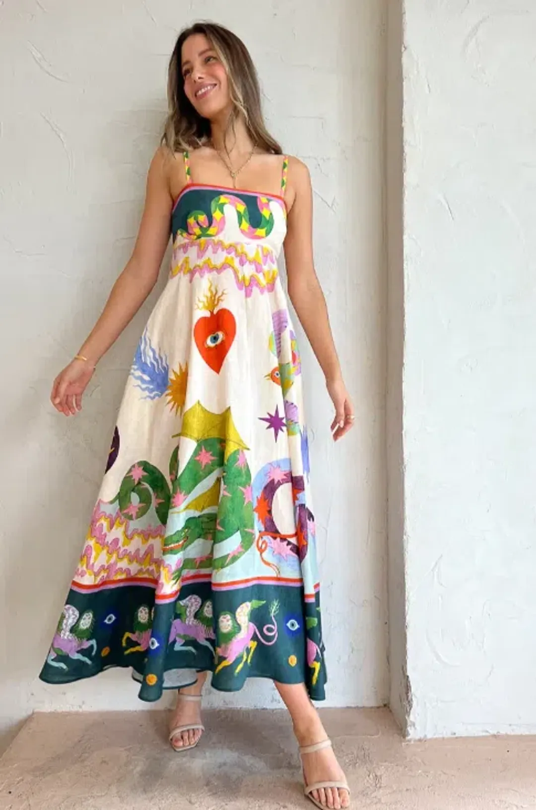 Alemais Seeker Sundress Multi Size AU 10 for rent on The Volte - main image