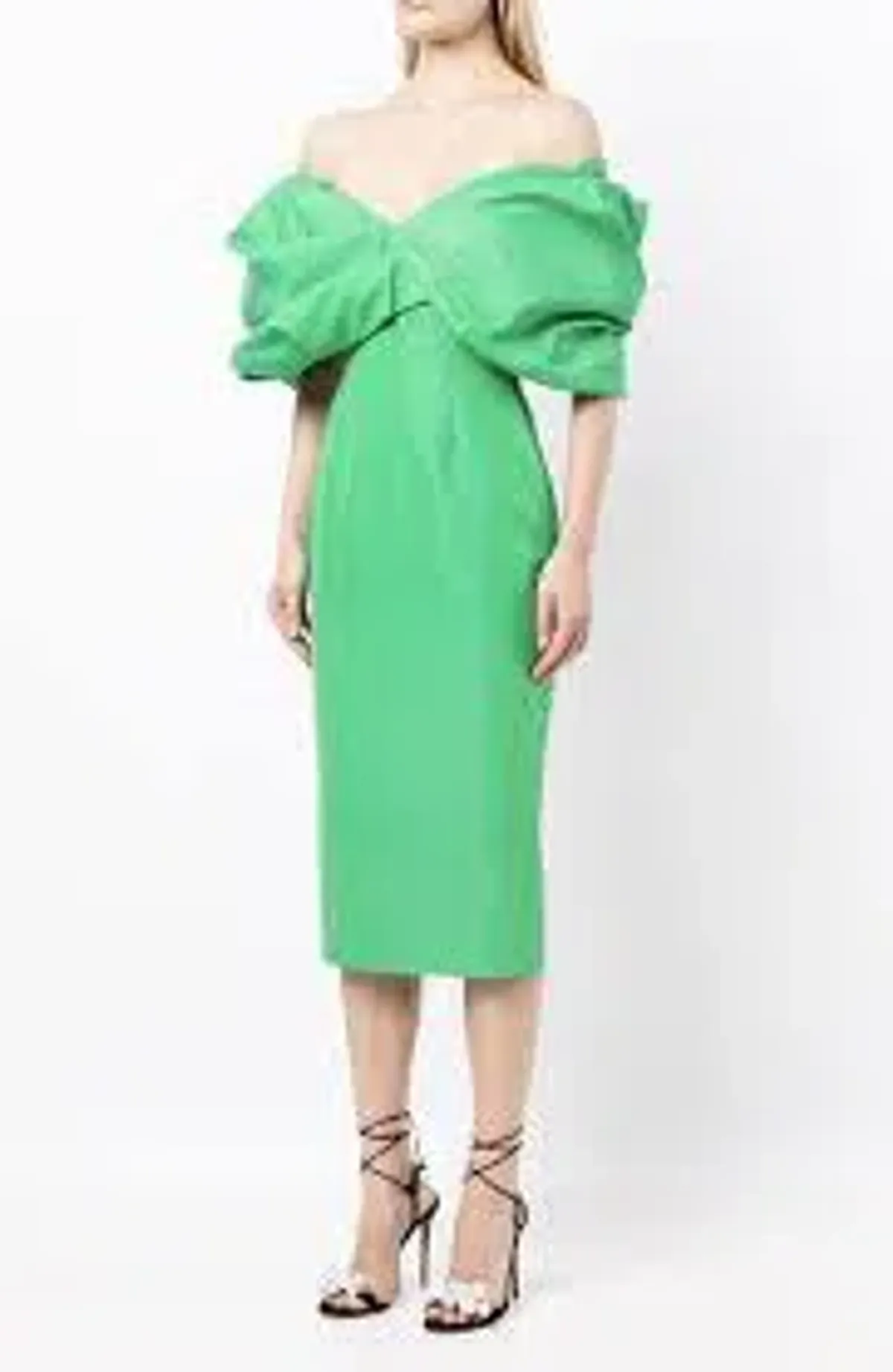 Rachel Gilbert Xavier Midi Dress Green Size 1/ AU 8 - Image 2