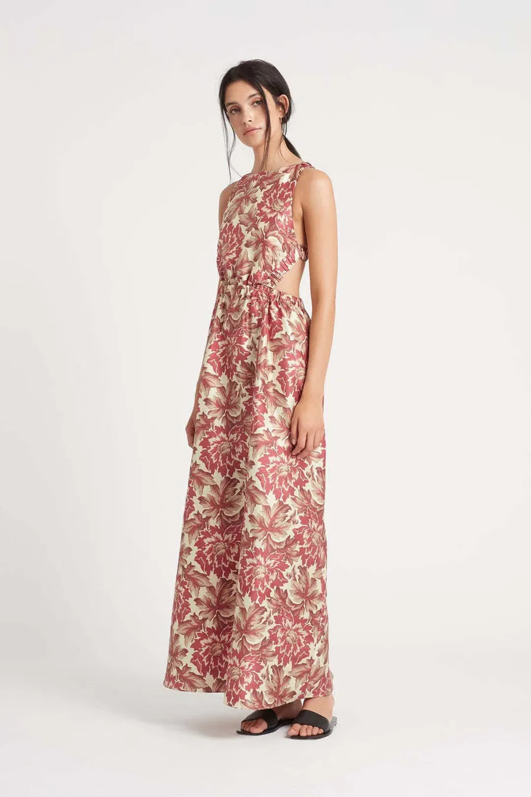 Sir the Label Valetta Cross Back Dress Floral Size AU 8 for rent on The Volte - main image