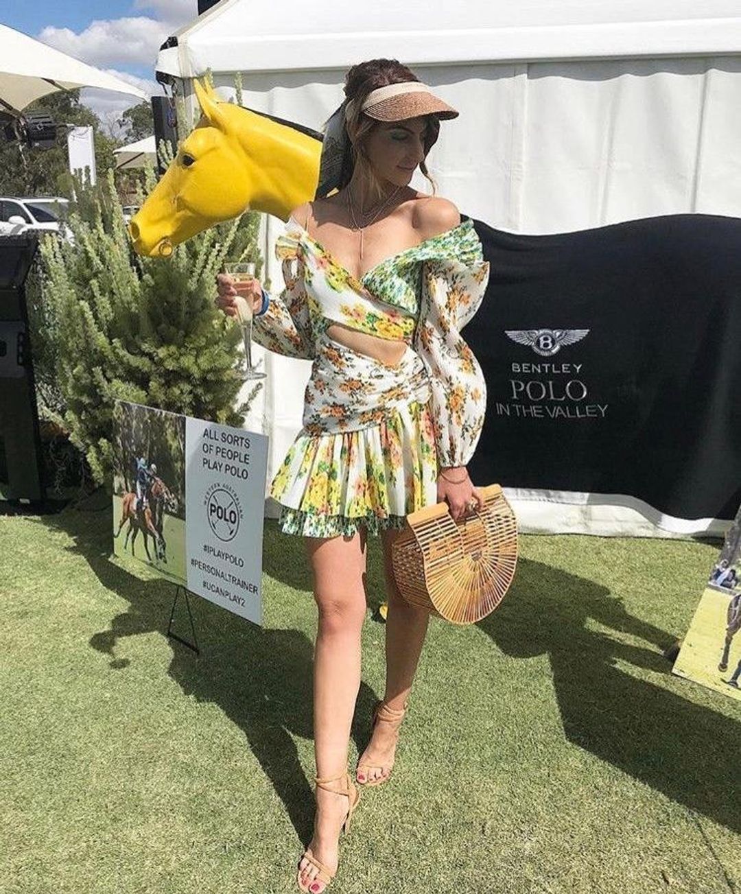 Zimmermann  Golden Surfer Mini Dress Spliced Size 0 / AU 8 for rent on The Volte - main image