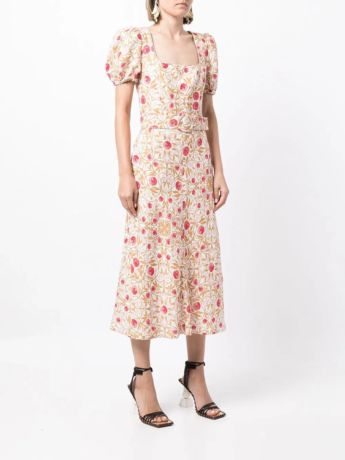 Rebecca Vallance Catania Midi Dress Floral Size 14 - Image 2