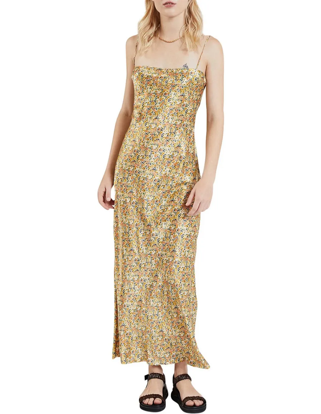 Bec & Bridge Golden Fields Maxi Dress Floral Size 6 for rent on The Volte - main image