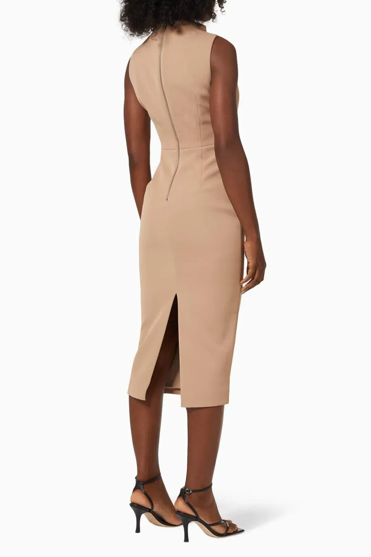 Mossman Edge of Glory Midi Dress Tan Size 10 - Image 2