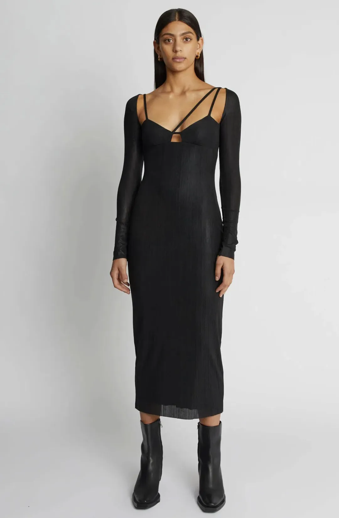 Camilla and Marc Verner Dress Black Size 10  for rent on The Volte - main image