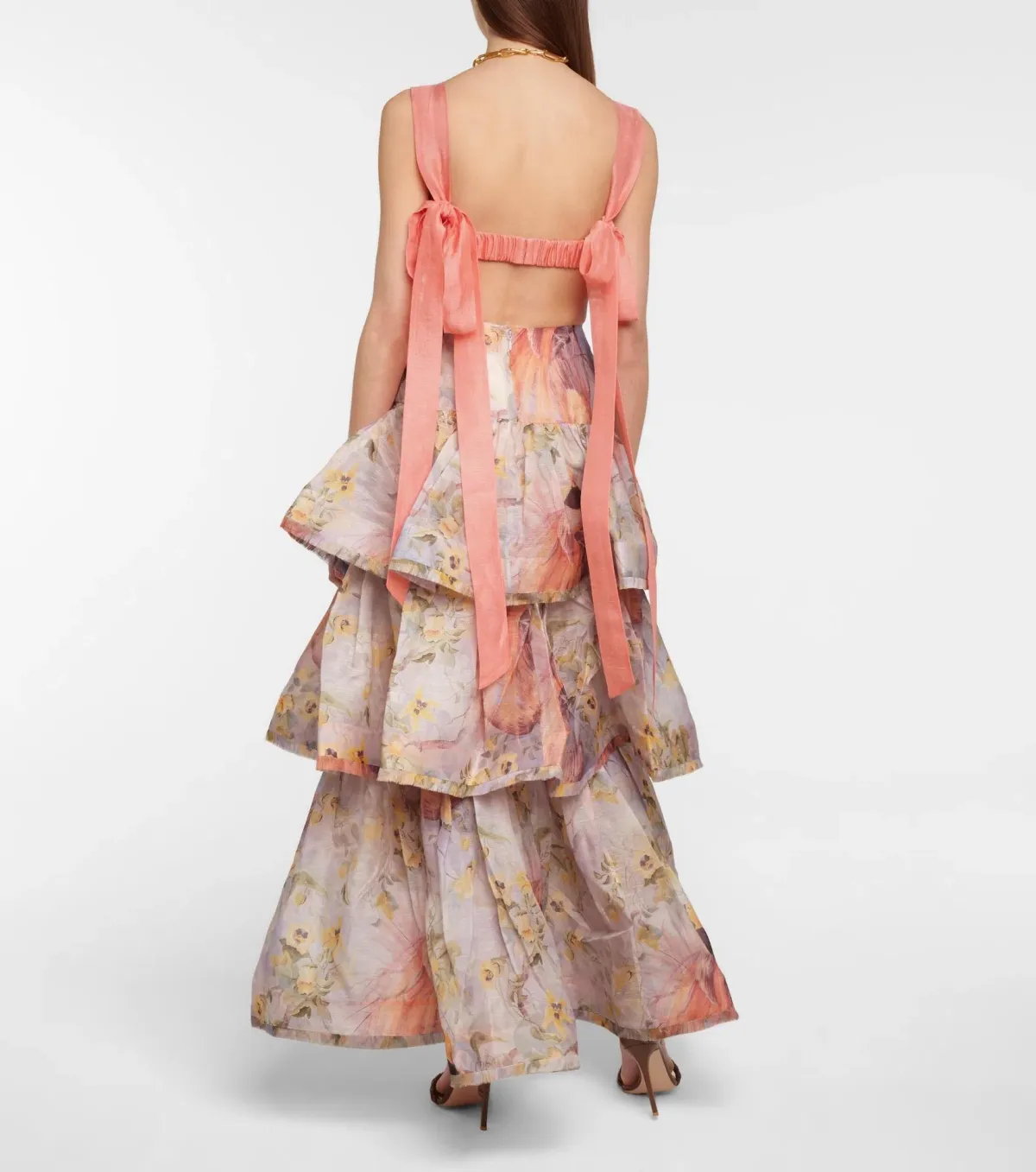 Zimmermann Botanica Frayed Edge Skirt Birds of Paradise Print Size 0 / AU 8 - Image 2