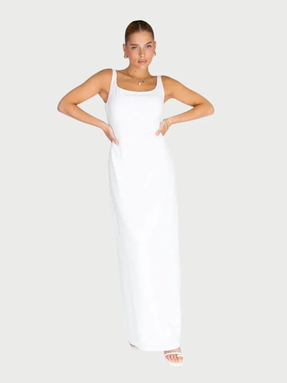 Isabelle Quinn Daisy Maxi Dress in Ivory Size 6 - Image 4