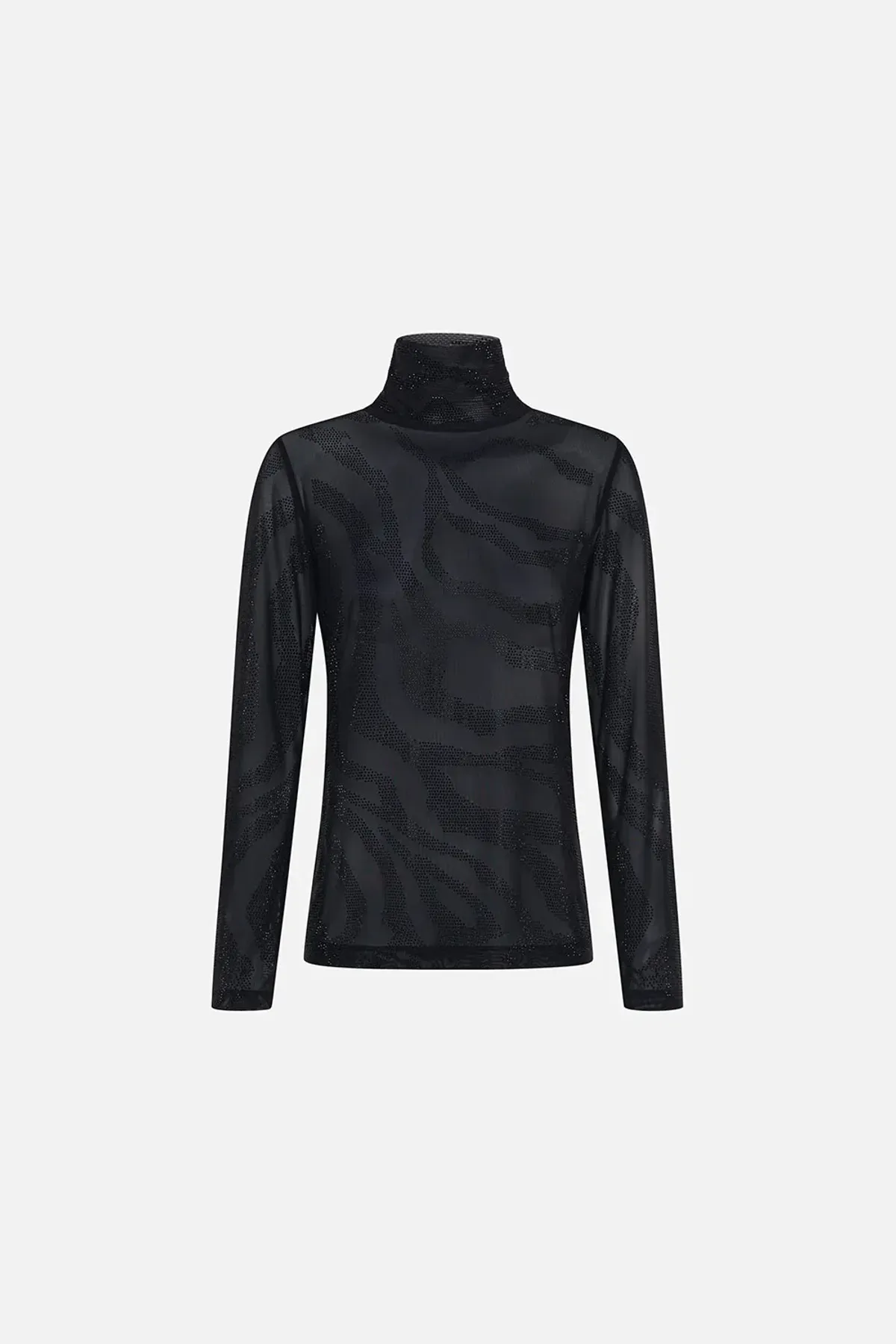 Camilla Jersey Turtleneck Tame My Tiger Black with Camilla Cool For Cats Soft Bra & Camilla Full Length Flared Pant Tame My Tiger (L / AU14) - Image 6