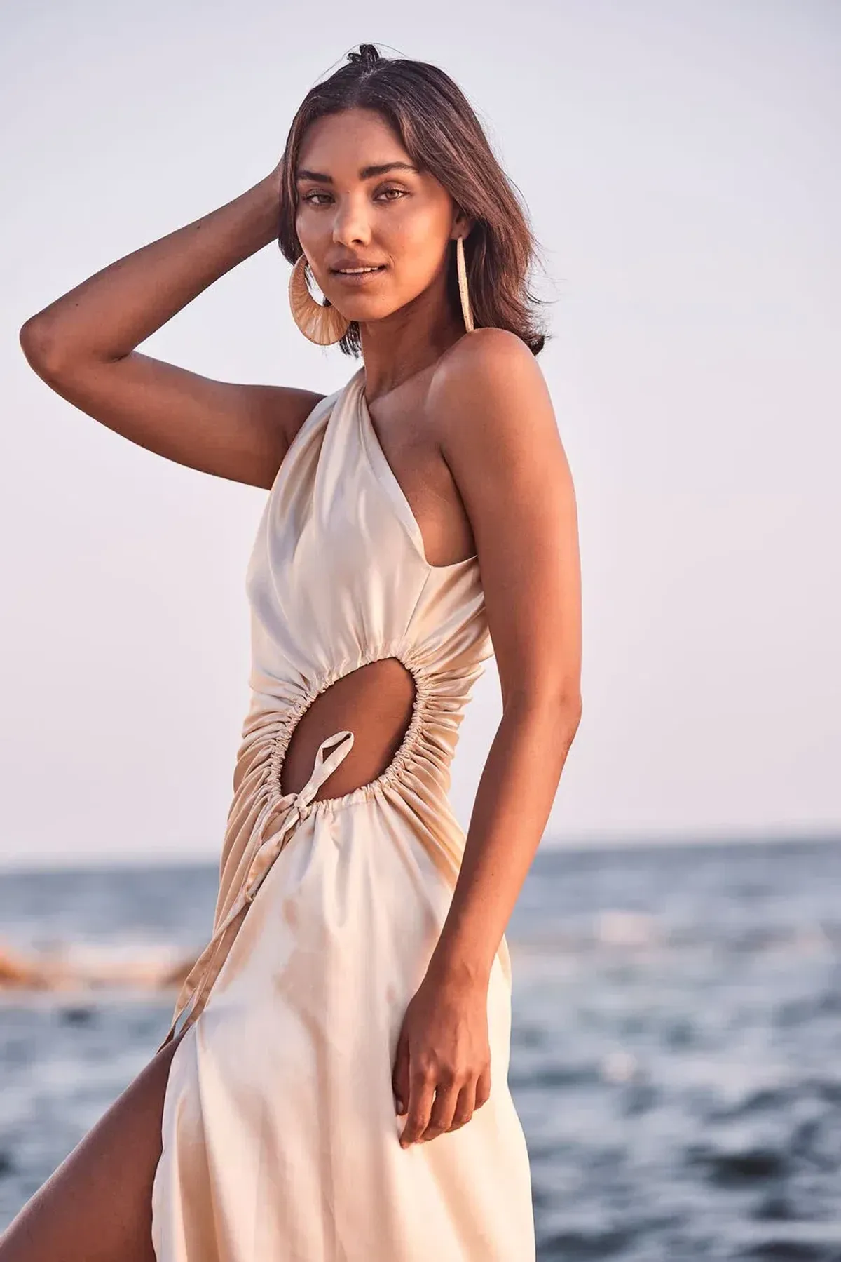 Sonya Moda Nour Ocean Pearl Maxi Dress Size AU 12 - Image 11