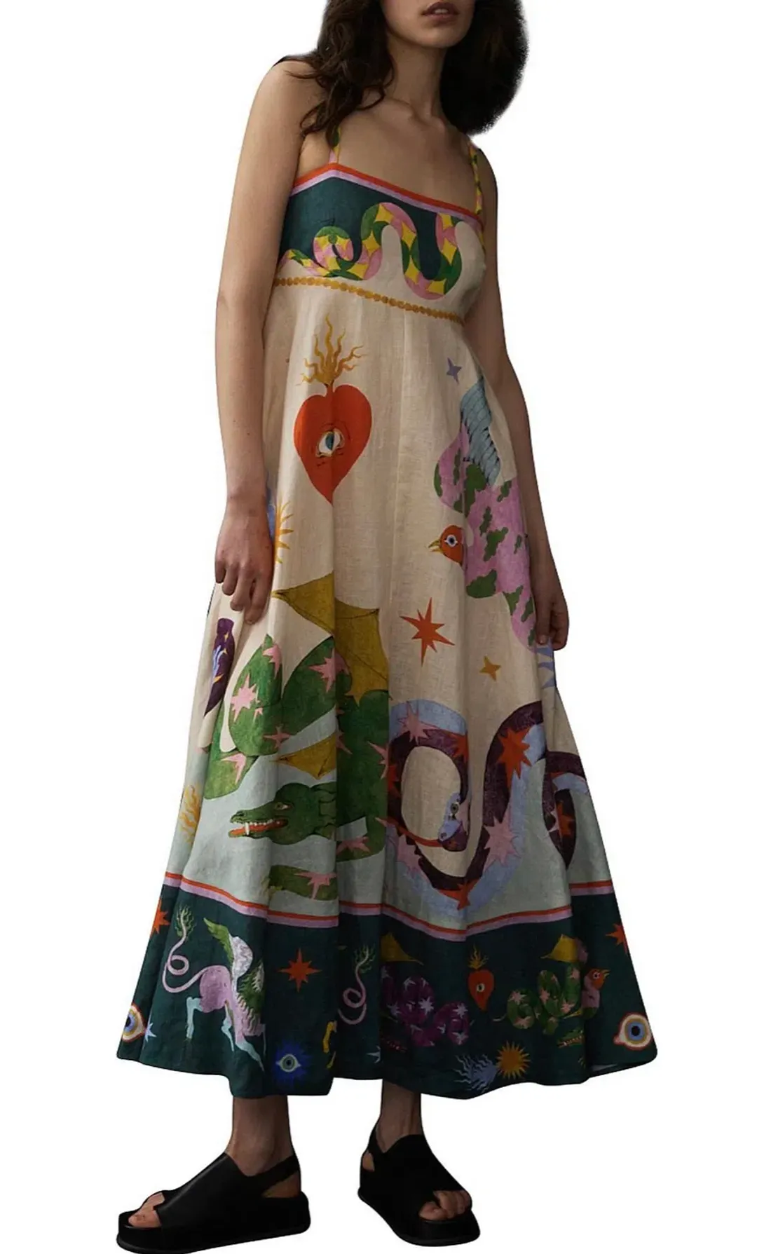 Alemais Seeker Sundress Multi Size 8 for rent on The Volte - main image