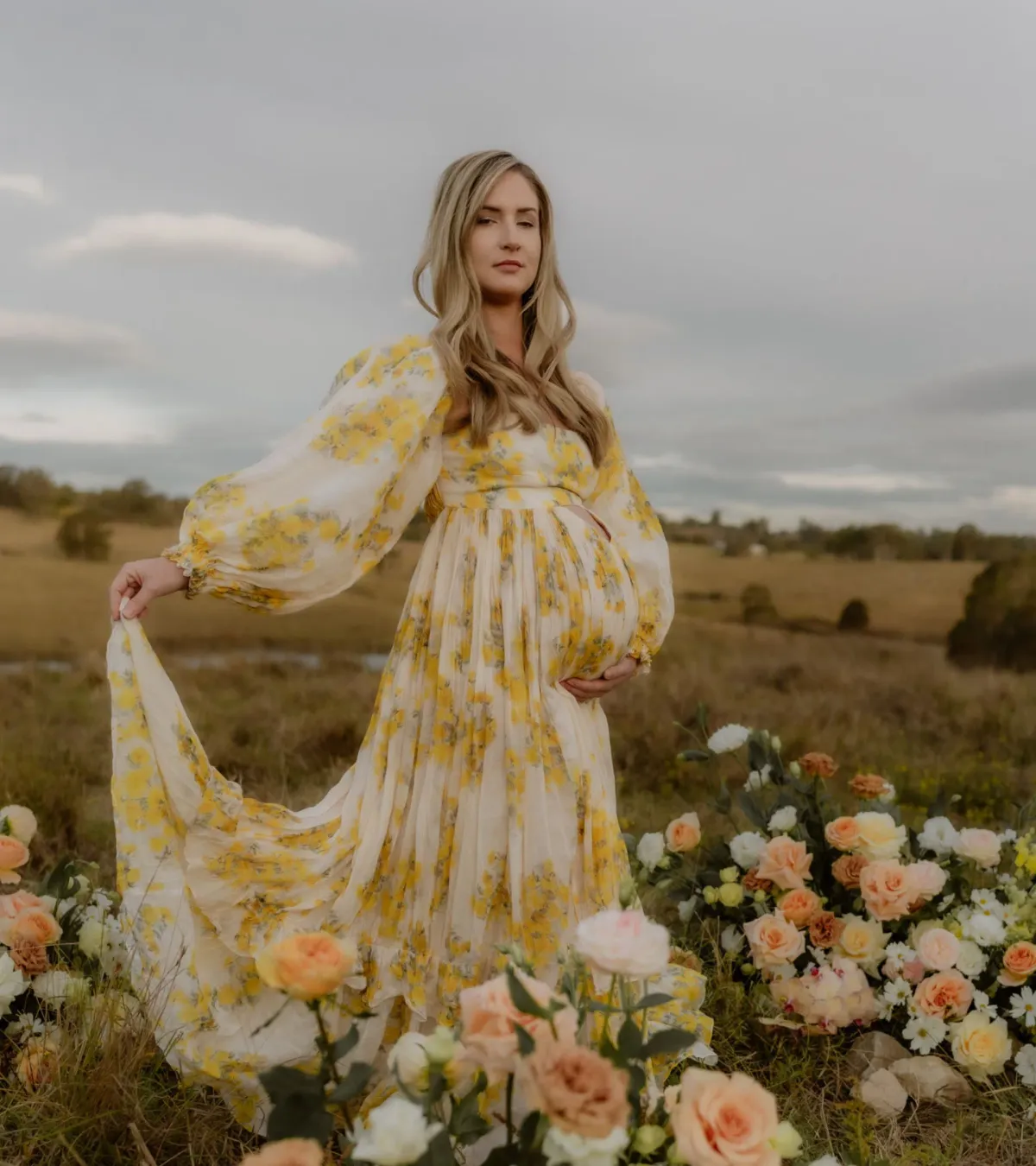 Rooh Collective Poppy Zephyr Maxi Dress Floral Size M/AU 10 - Image 1