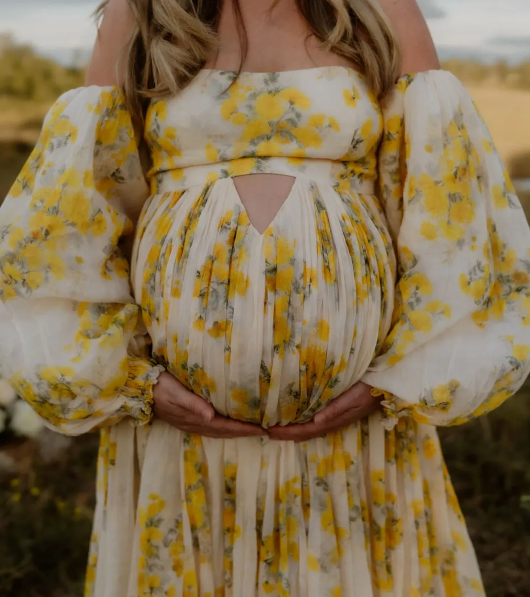 Rooh Collective Poppy Zephyr Maxi Dress Floral Size M/AU 10 for rent on The Volte - main image