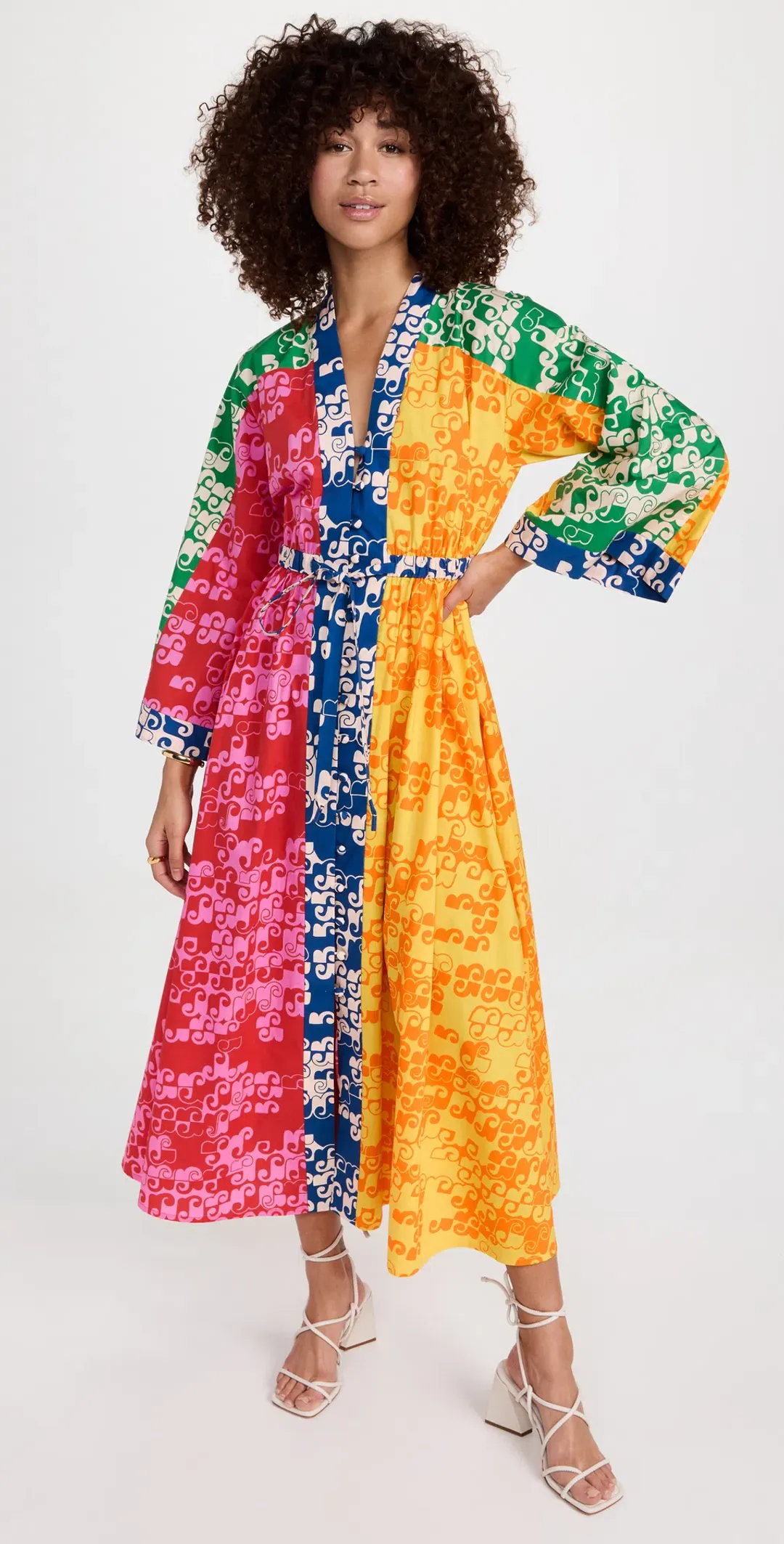 Alemais Louise Shirtdress Floral Multi Size AU 10 for rent on The Volte - main image
