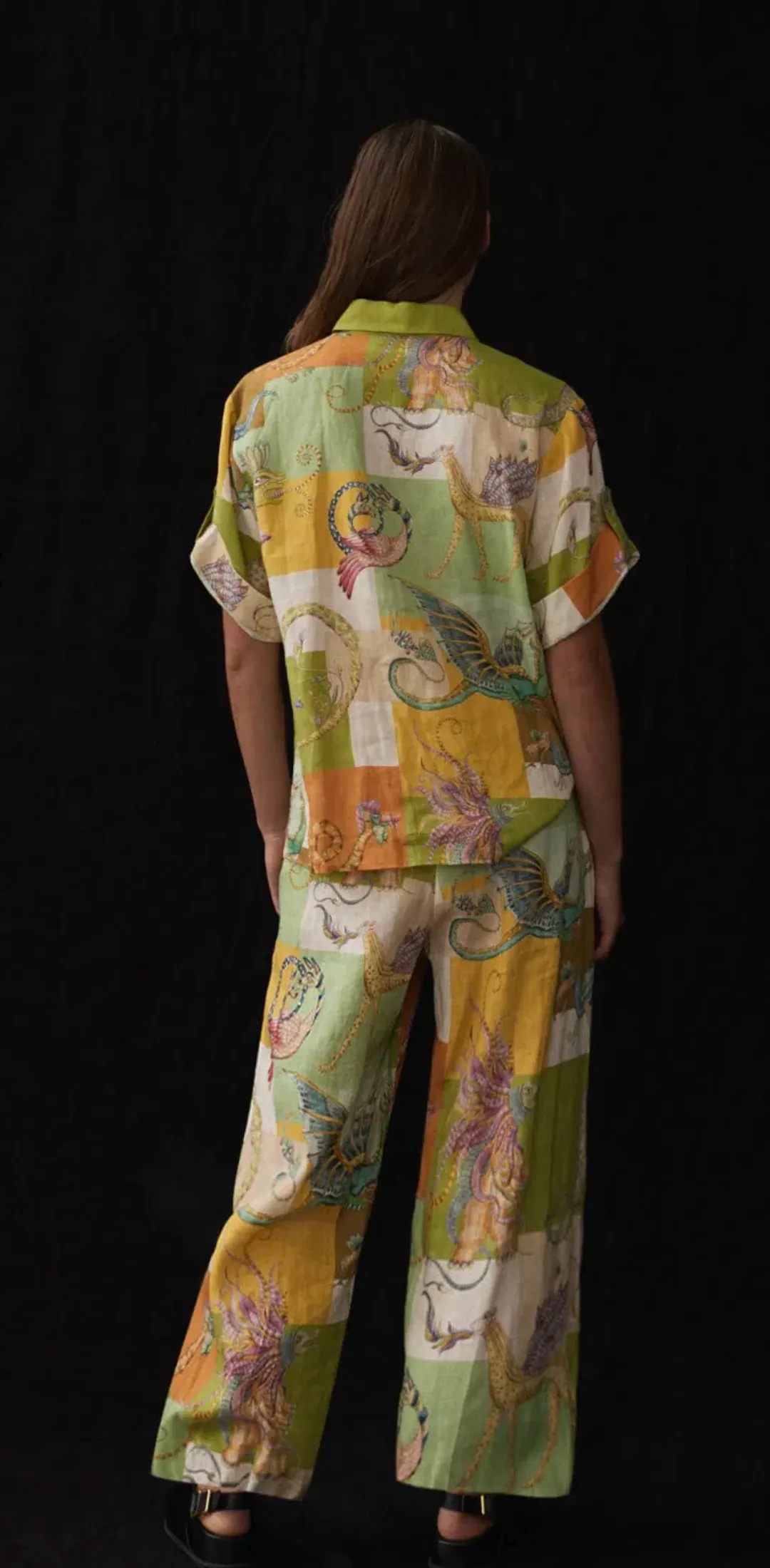 Alemais Jerome Shirt And Pant Set Multi Size AU 10 for rent on The Volte - main image