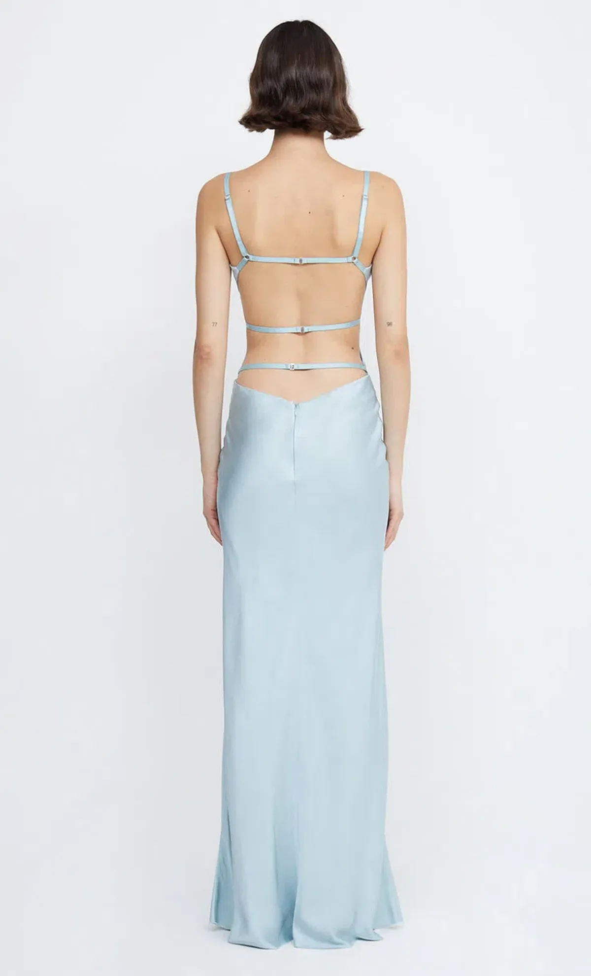 Bec & Bridge Diamond Strap Maxi Dress in Cloud Blue Size 8 - Image 2