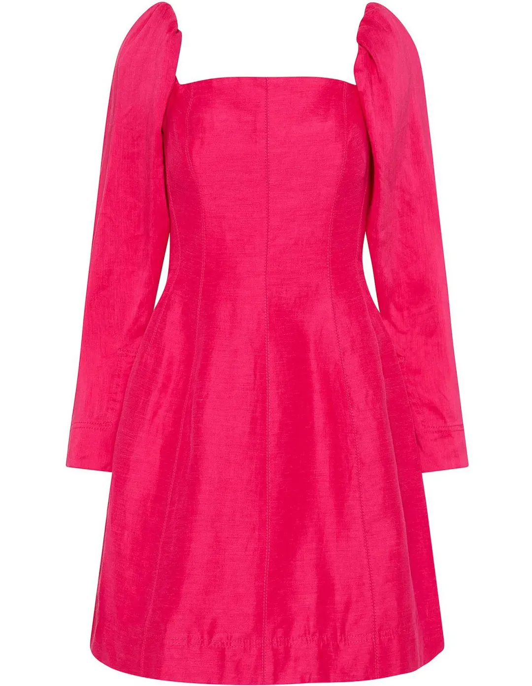 Aje Baret Sleeved Mini Dress Pink Size 8 for rent on The Volte - main image