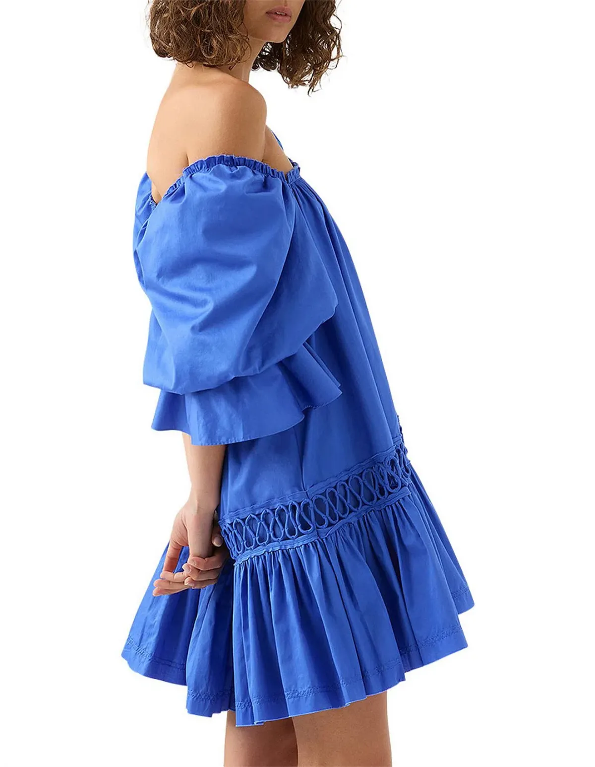 Aje Inspiration Mini Dress in Blue Size 10 - Image 3