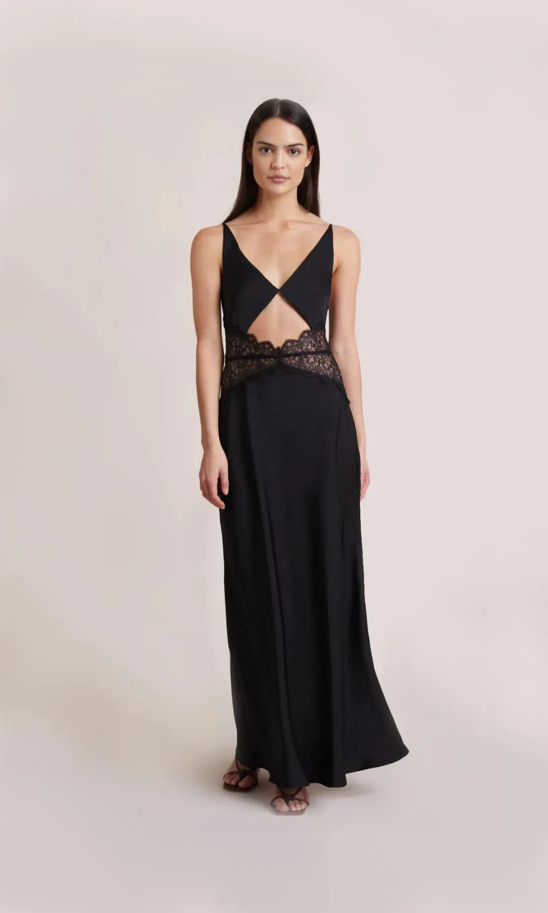 Bec and Bridge Camille Maxi Dress Black Size 14  for rent on The Volte - main image