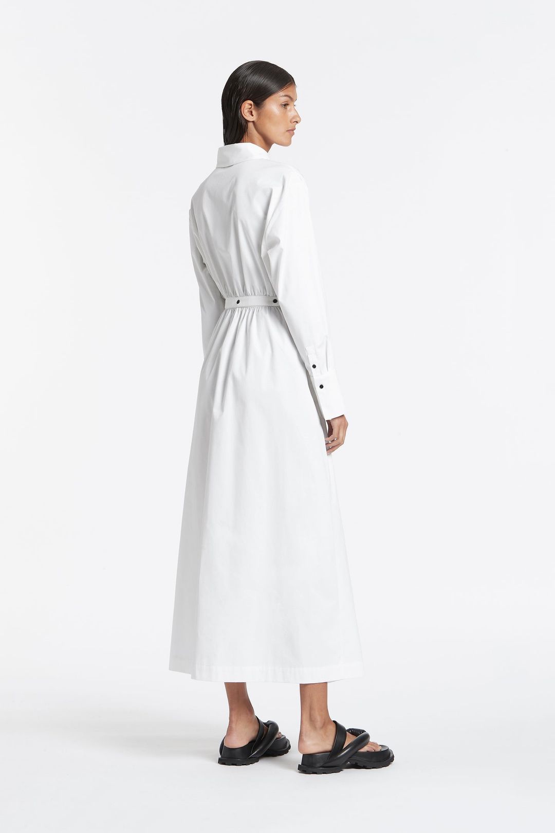 Sir The Label Ilkin Deconstructed Shirt Dress White Size 1 / AU 8  for rent on The Volte - main image