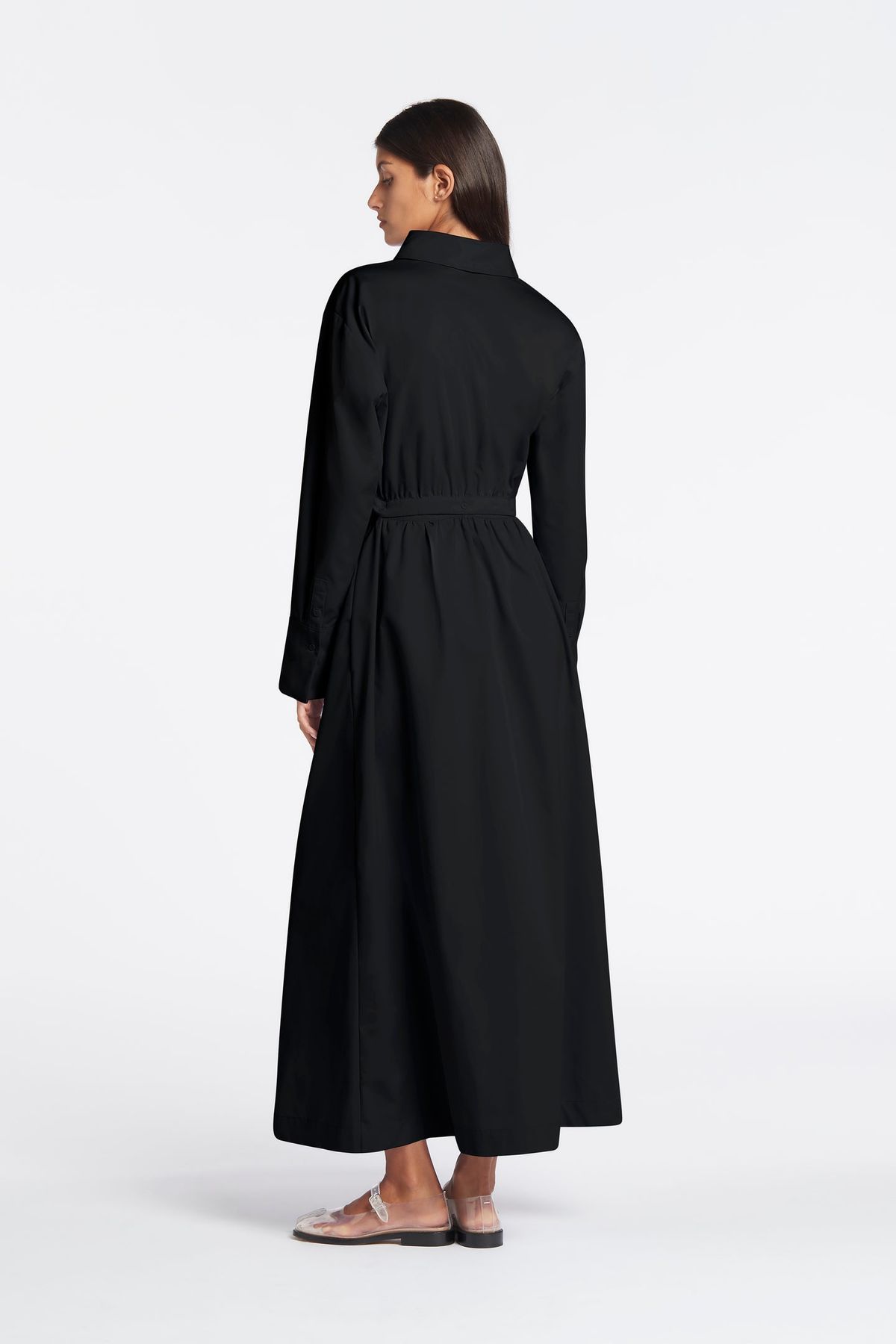 Sir The Label Ilkin Deconstructed Shirt Dress Black Size 1 / AU 8  - Image 2