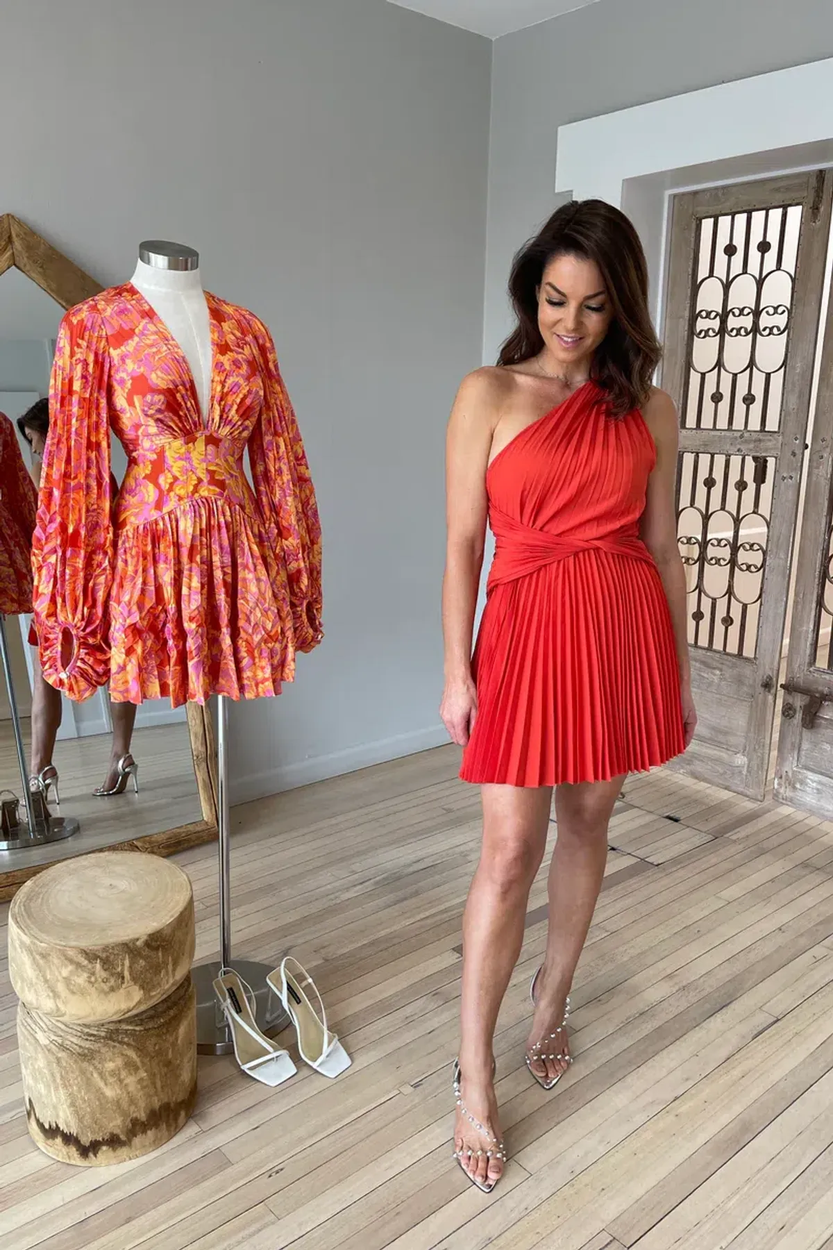 Acler Luton Dress In Scarlet Red Size AU 12 - Image 6