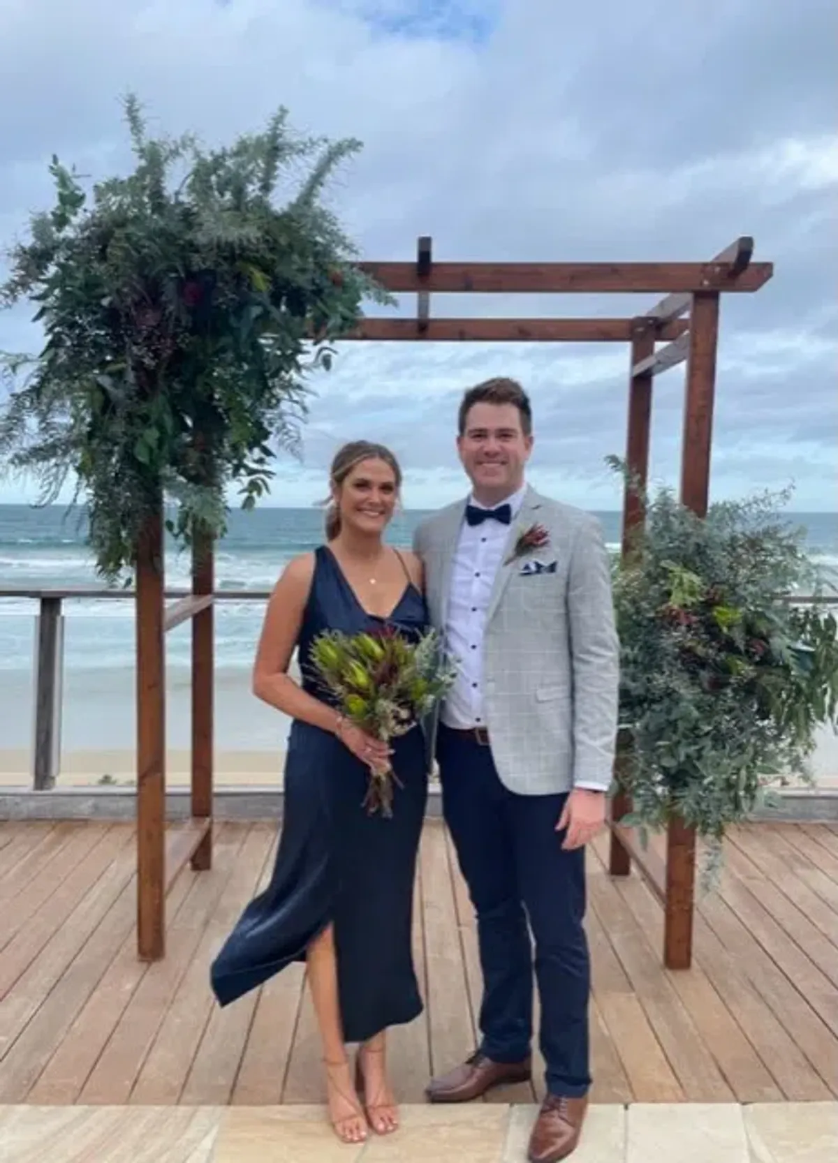 One Fell Swoop Midi Length Dress Navy Size AU 10 - Image 3