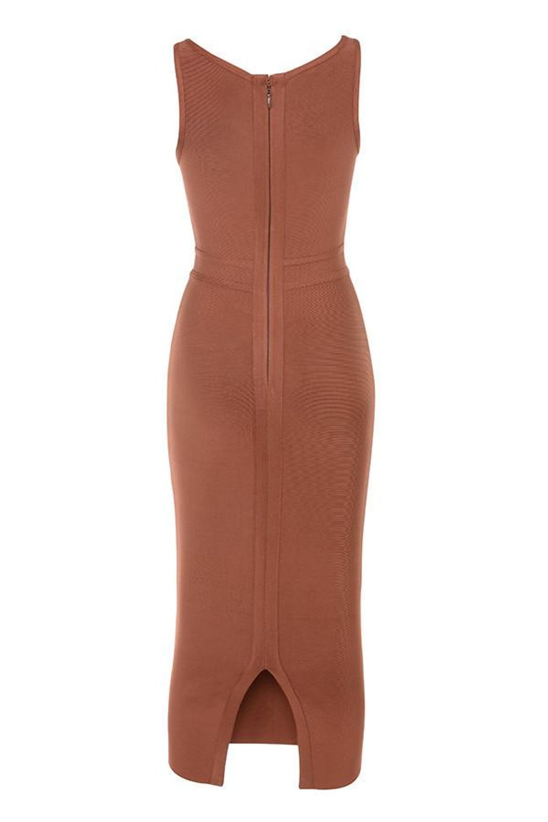 House of CB Feray Midi Dress Rust Size 8 for rent on The Volte - main image