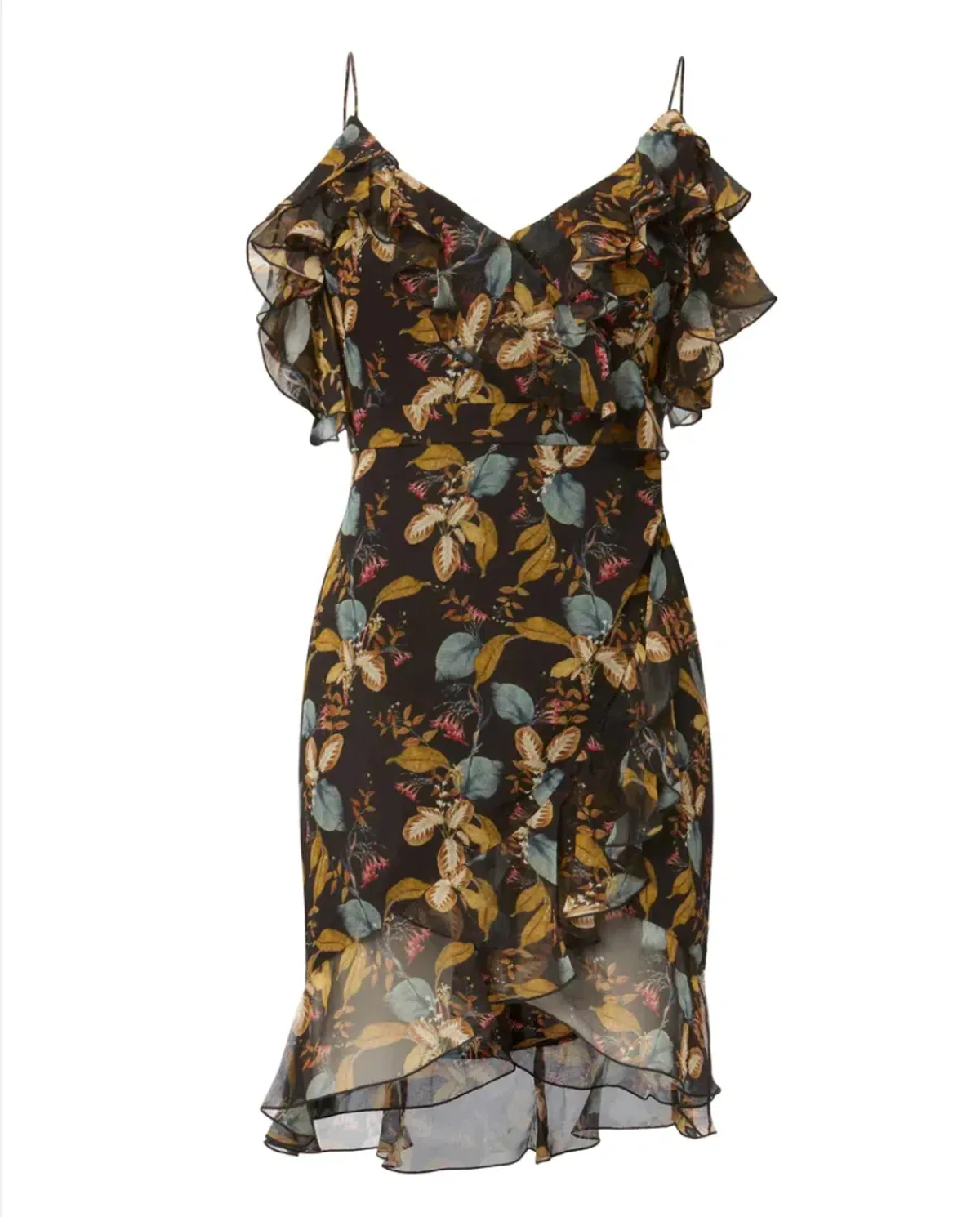 Nicholas Ava Floral Wrap Dress Floral Size 6 - Image 5