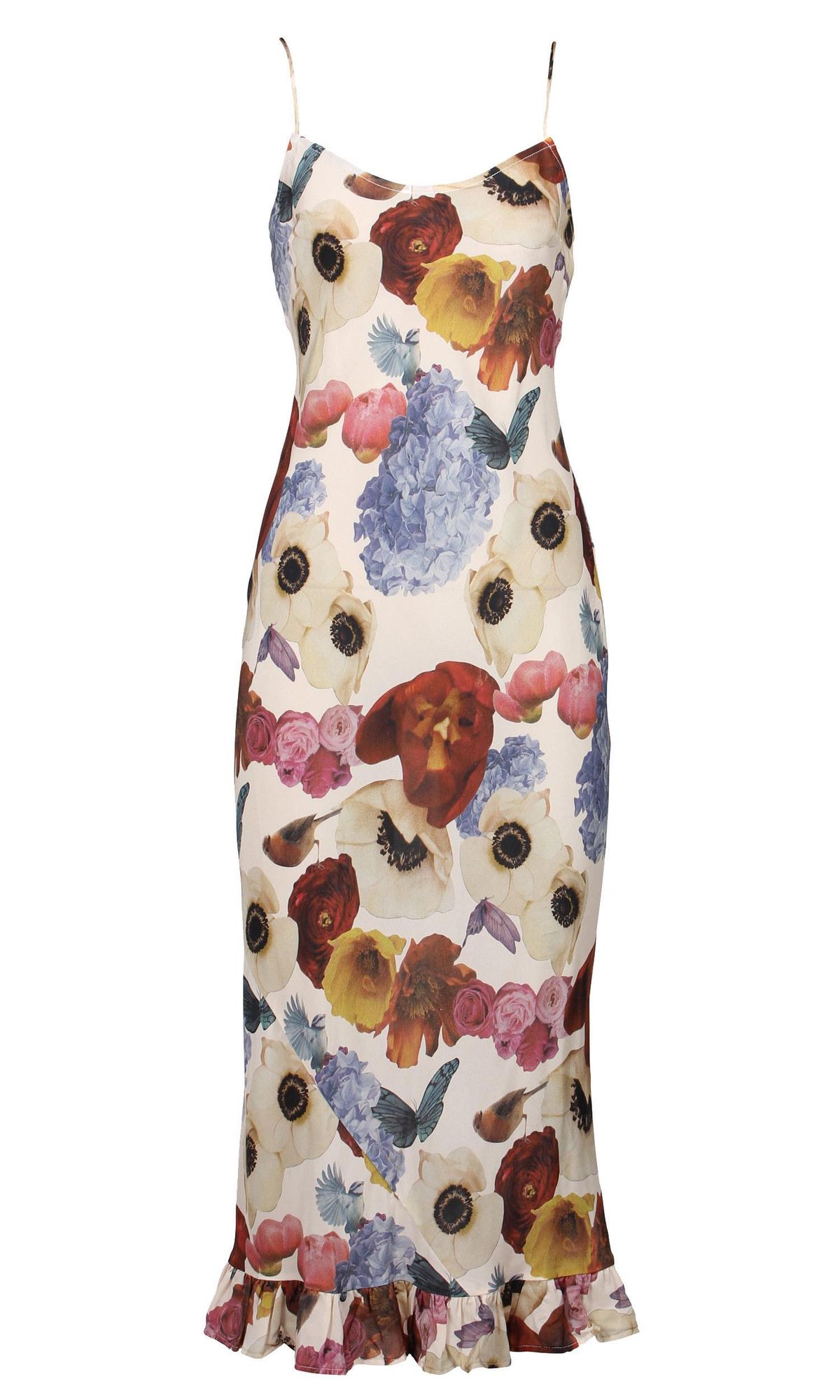 RUBY 10PM Slip MIdi Dress Floral Size 6 - Image 2