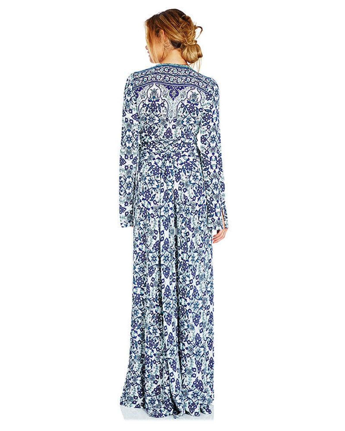 Tigerlily Turkish Baths Maxi Wrap Dress in Agean size 10 - Image 3