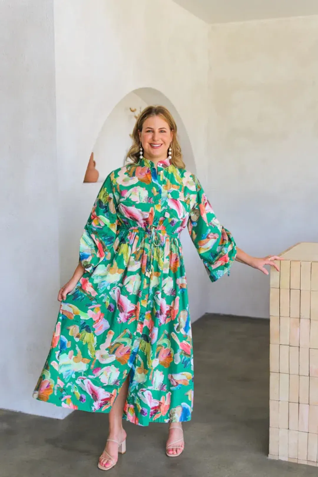 Alemais Arlo Shirtdress Green Size M / AU 10 for rent on The Volte - main image