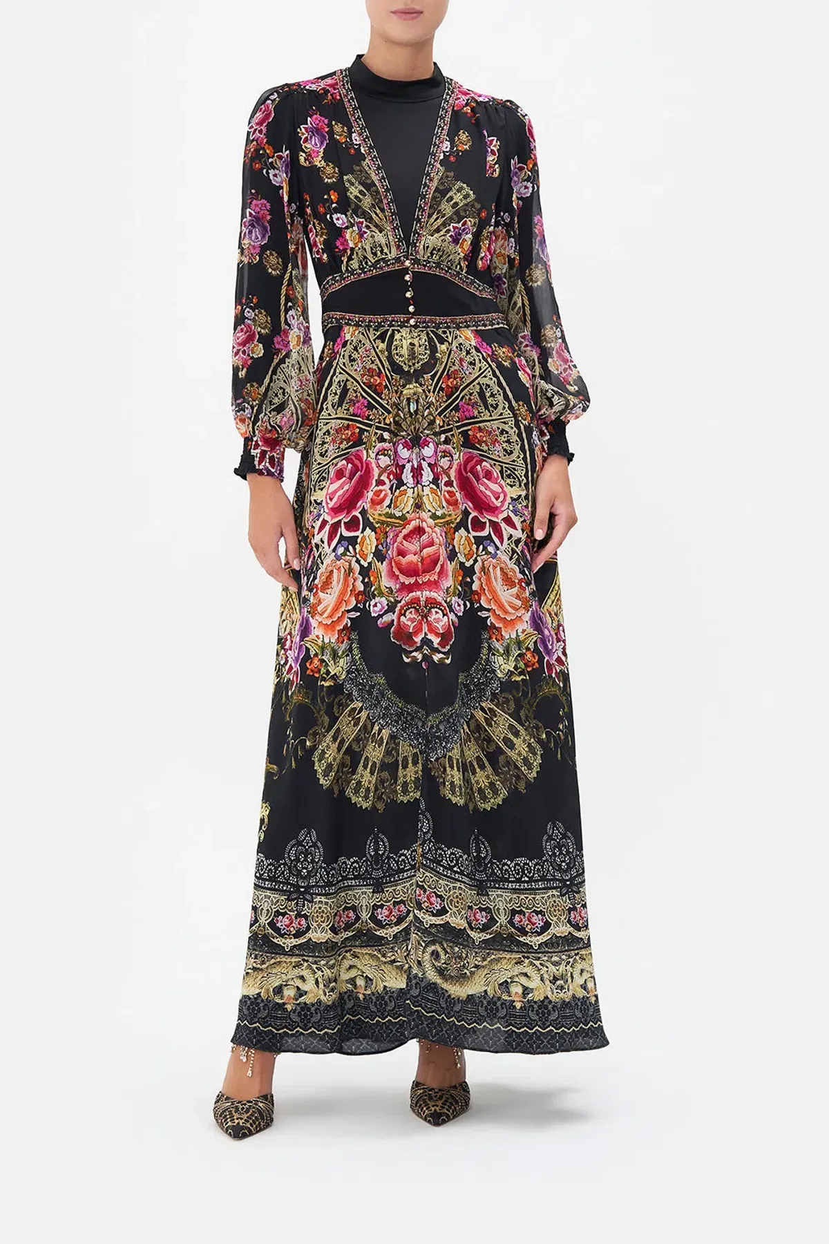 Camilla Button Dress With Shaped Waistband Dance With Duende Size XL / Au 16 - Image 5