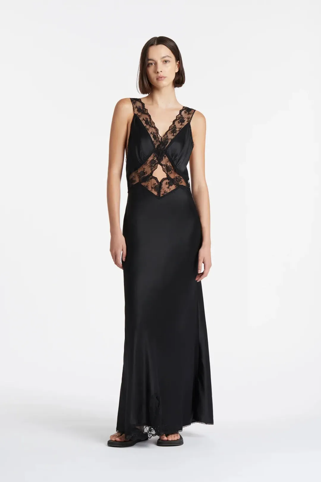 Sir the Label Aries Cut Out Gown Black Size AU 6 for rent on The Volte - main image