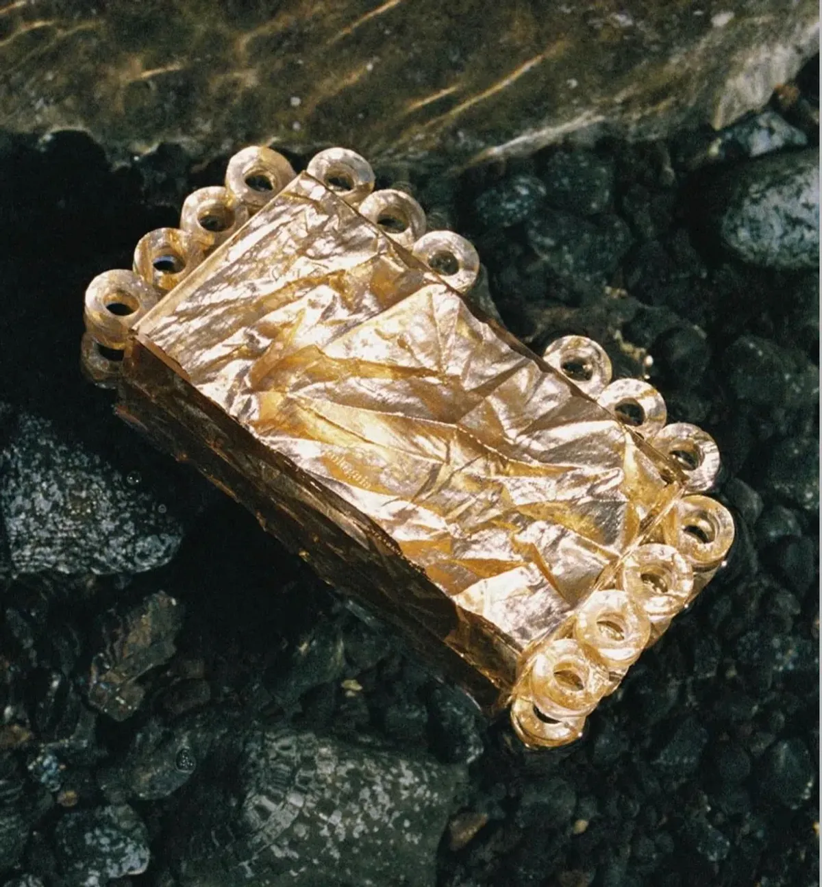 Cult Gaia Harlow Clutch Gold  - Image 4