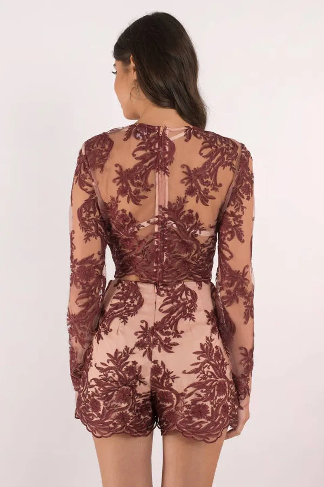Finders Keepers Spectral Berry Lace Set Brown Size M/Au 10 for rent on The Volte - main image
