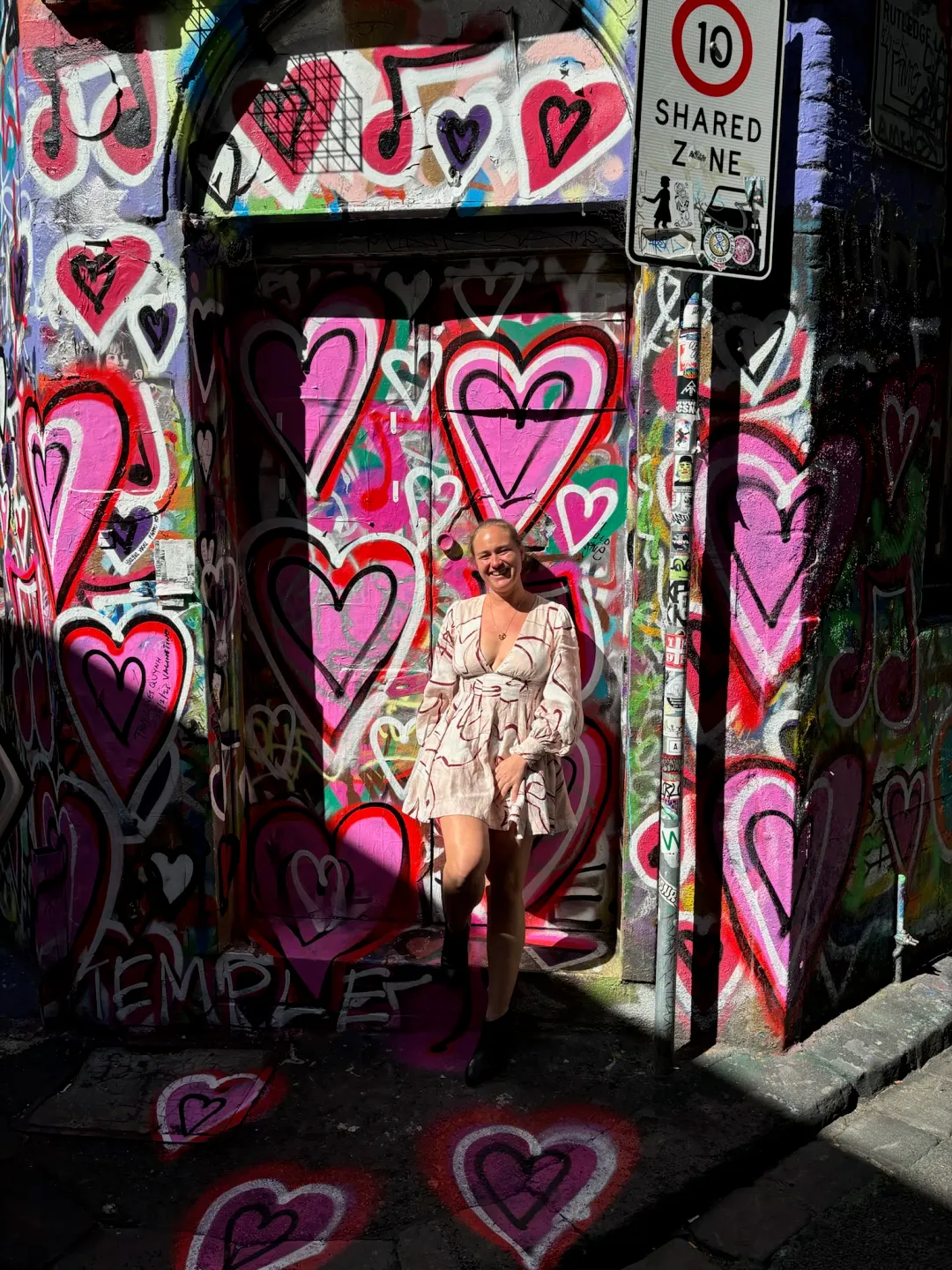 Aje Amelia Plunge Mini Dress Print Size 10  for rent on The Volte - main image